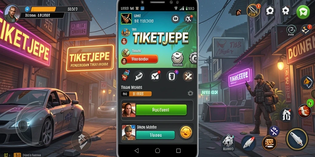 Tampilan utama TIKETJEPE menampilkan daftar tiket yang tersimpan dengan rapi.