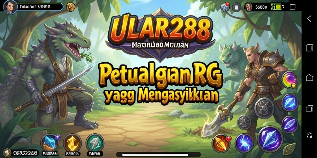 Screenshot ULAR288 menampilkan aksi seru dalam pertempuran RPG.