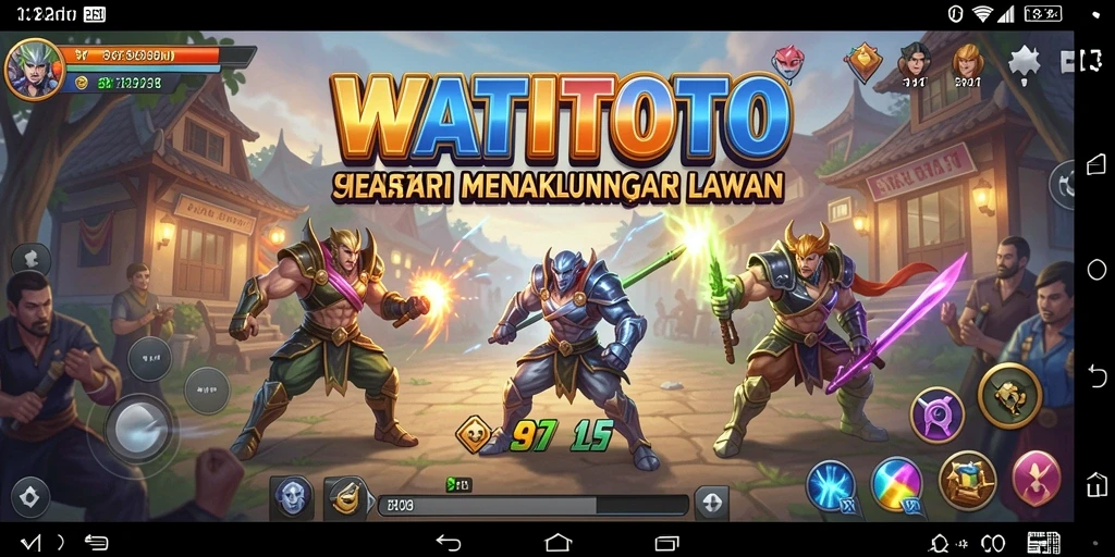Tampilan gameplay WATITOTO yang mendebarkan dan penuh strategi.